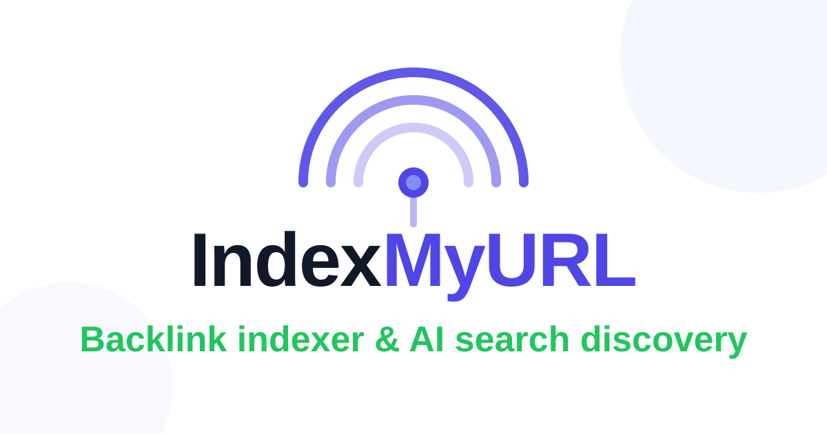 IndexMyURL — screenshot 1 of 2